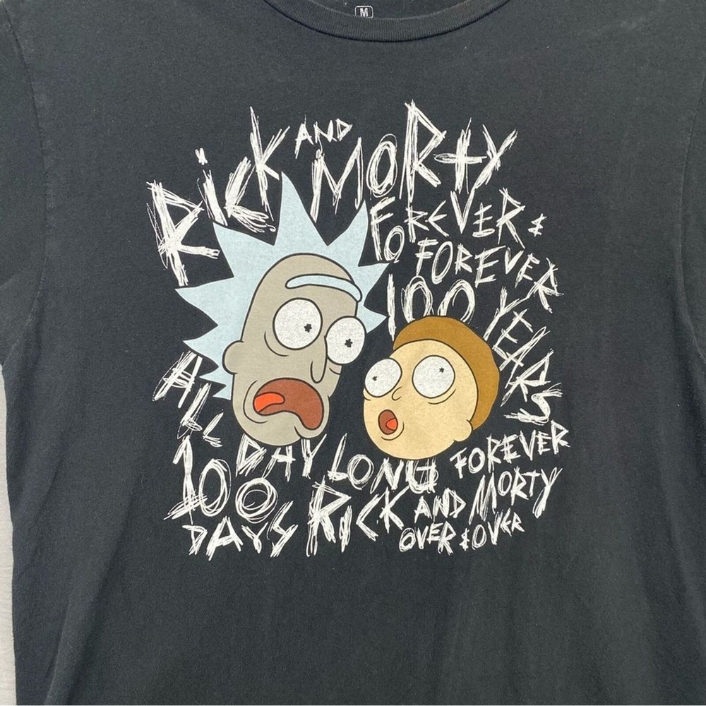 AdultSwim Rick And Morty Character T-Shirt Black Men Size | M - Picture 2 of 9